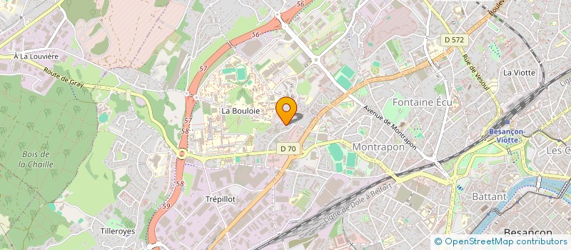 localisation de l'entreprise OLJOCAR  BESANCON