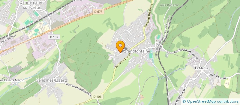 localisation de l'entreprise OLKA  GRANDFONTAINE