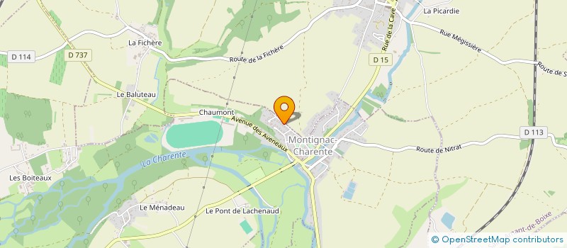 localisation de l'entreprise OLKA à MONTIGNAC-CHARENTE