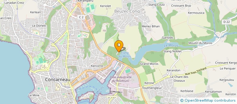 localisation de l'entreprise OLLA  CONCARNEAU