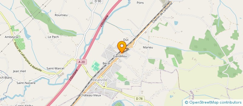 localisation de l'entreprise OLLAG  REALVILLE