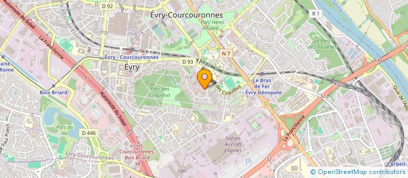 localisation de l'entreprise OLLAIN à EVRY-COURCOURONNES