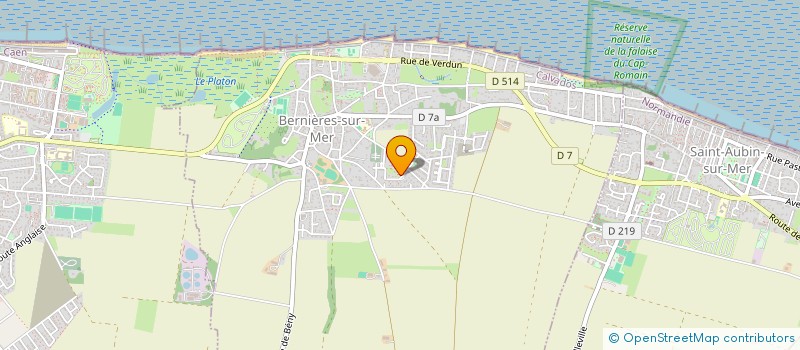 localisation de l'entreprise OLLALE IMMOBILIER  BERNIERES-SUR-MER