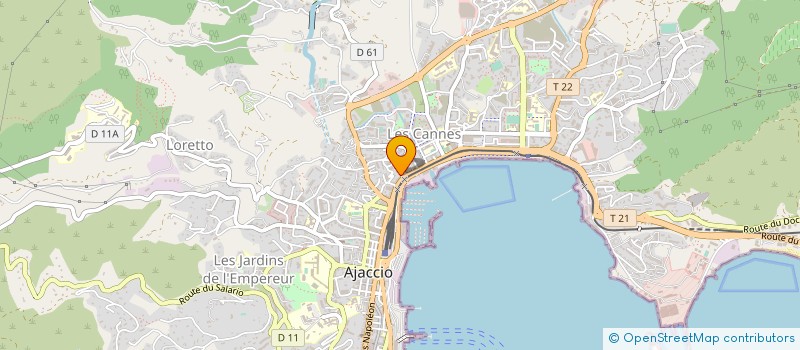 localisation de l'entreprise OLLANDINI AUTOCARS DE TOURISME à AJACCIO
