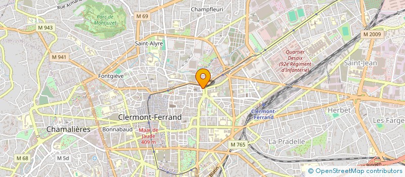 localisation de l'entreprise OLLEON-EXPERTISES à CLERMONT-FERRAND