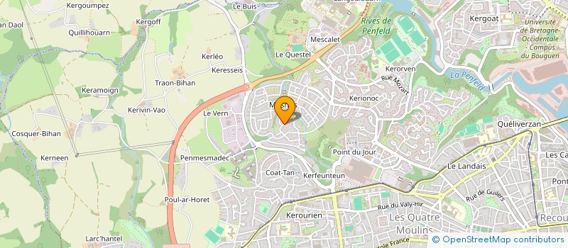 localisation de l'entreprise OLLICA  BREST