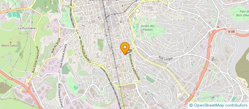 localisation de l'entreprise OLLIER FRERES  SAINT-ETIENNE