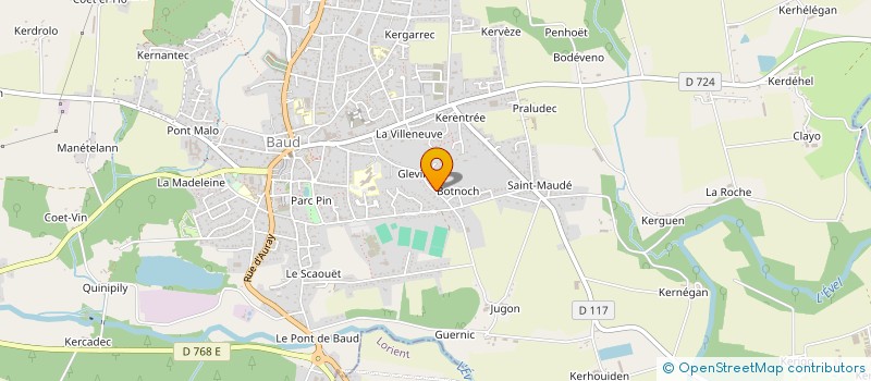 localisation de l'entreprise OLLIER JEROME TP  BAUD