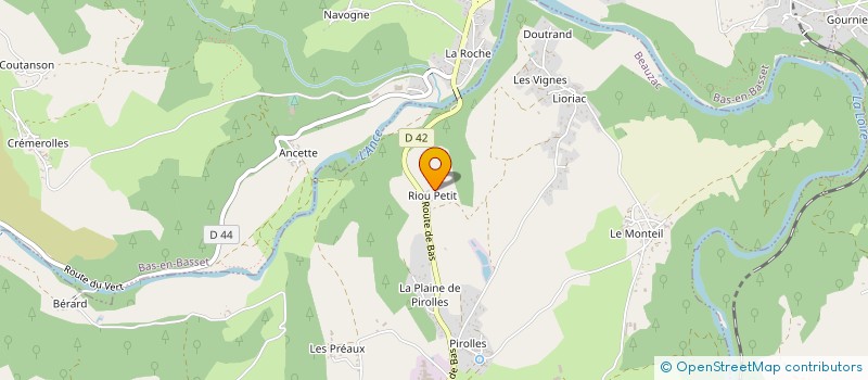 localisation de l'entreprise OLLIER S.B.T.M. à BEAUZAC