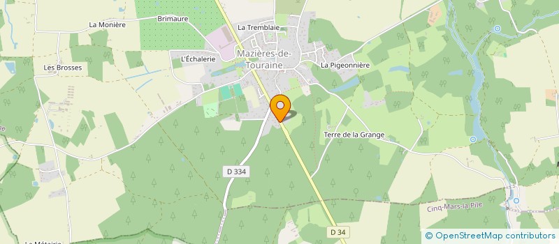 localisation de l'entreprise OLLIVER  MAZIERES-DE-TOURAINE