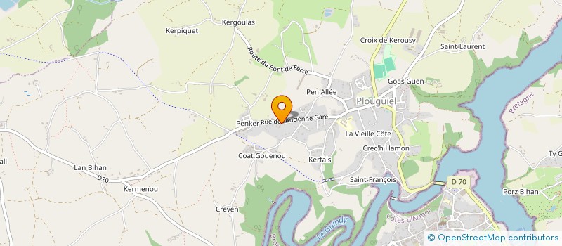 localisation de l'entreprise OLLIVIER à PLOUGUIEL
