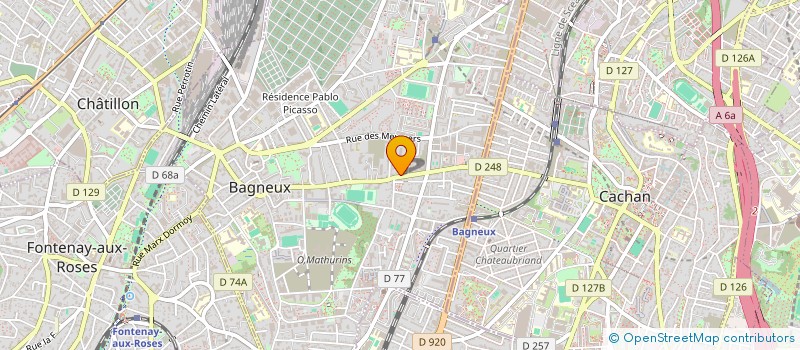 localisation de l'entreprise OLLIVIER-CROUZET à BAGNEUX
