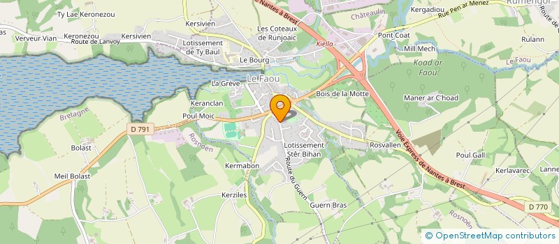 localisation de l'entreprise OLLIVIER MARIE HELENE à LE FAOU