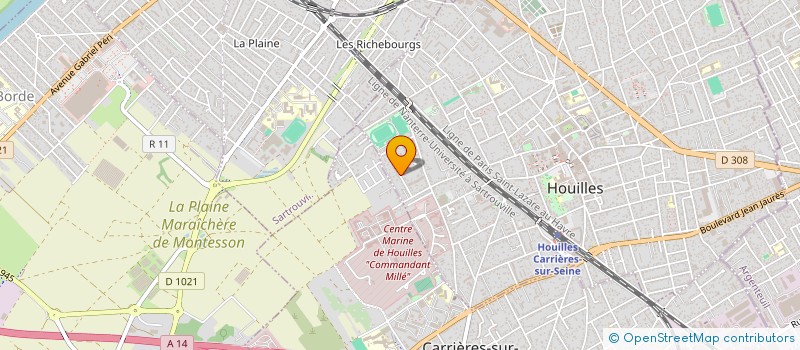 localisation de l'entreprise OLLIVIER SOUDURE  HOUILLES