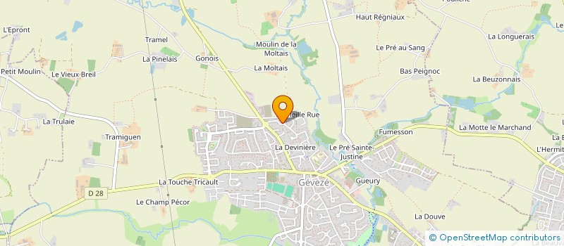 localisation de l'entreprise OLLOGO  GEVEZE