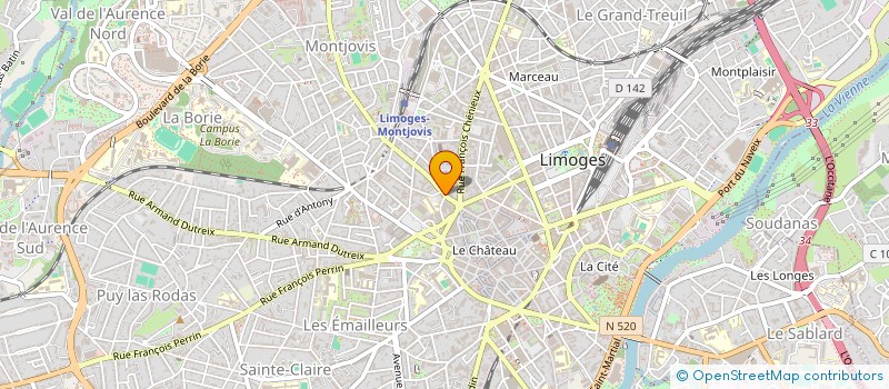 localisation de l'entreprise OLLROADS CORP  LIMOGES