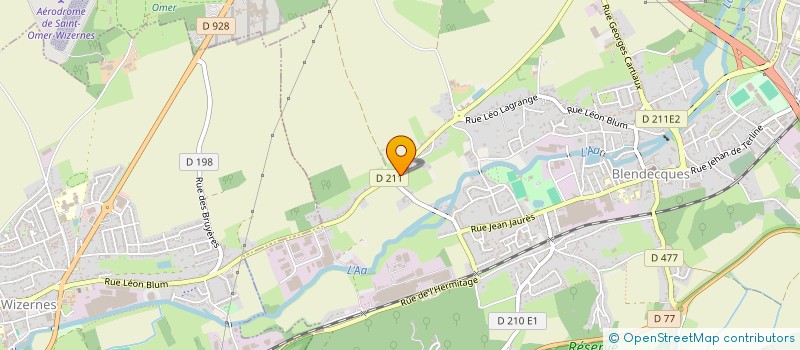 localisation de l'entreprise OLLUFA  BLENDECQUES