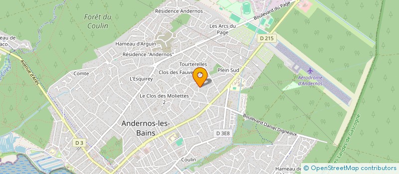 localisation de l'entreprise OLLY à ANDERNOS-LES-BAINS