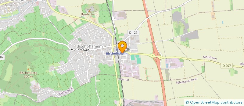 localisation de l'entreprise OLM  BISCHOFFSHEIM