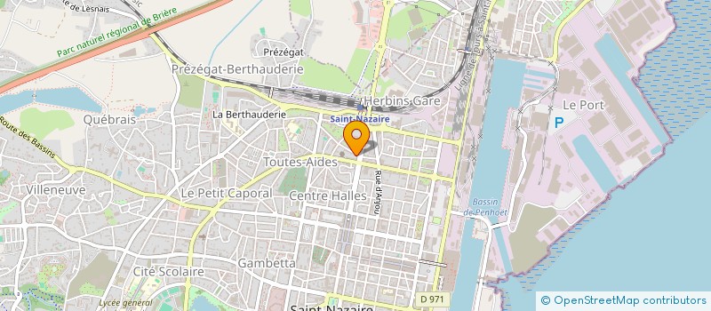 localisation de l'entreprise OLM DIFFUSION à SAINT-NAZAIRE