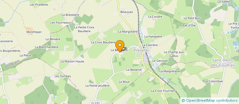 localisation de l'entreprise OLM IMMO  PREVELLES