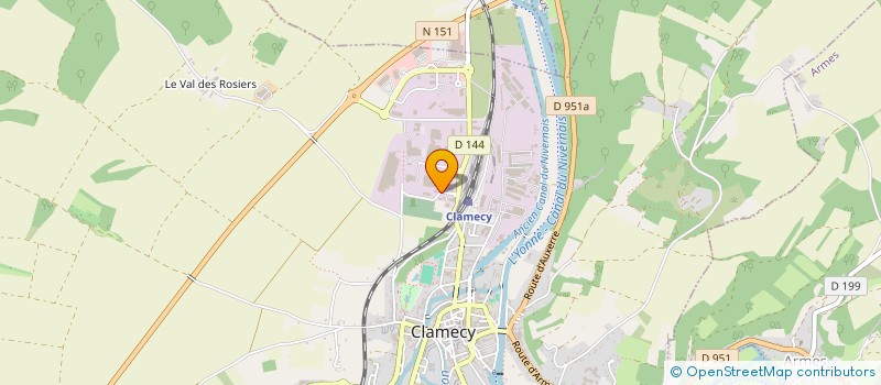 localisation de l'entreprise OLM RACING à CLAMECY
