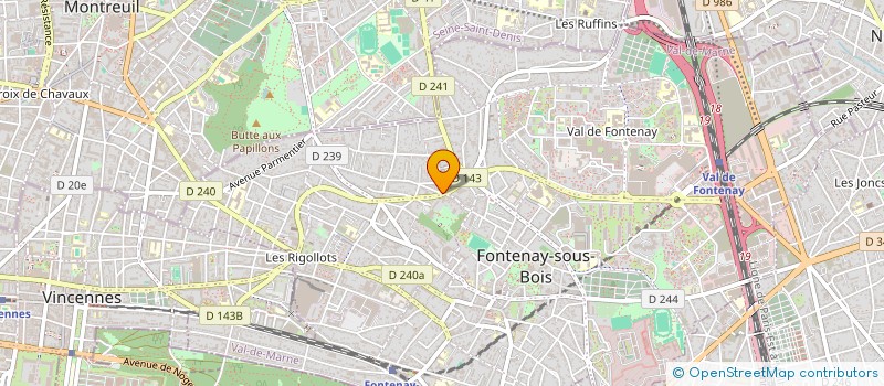 localisation de l'entreprise OLMANO à FONTENAY-SOUS-BOIS