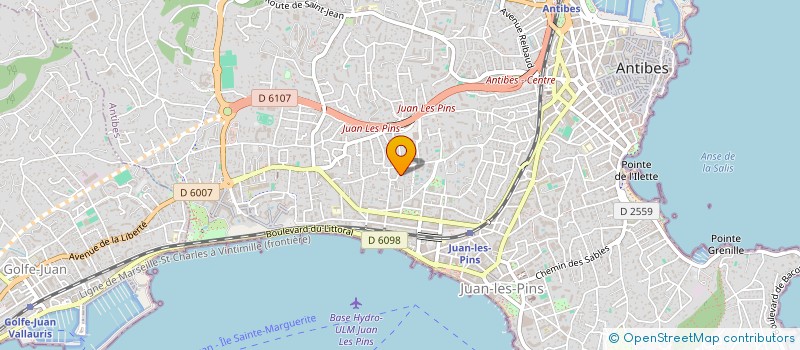 localisation de l'entreprise OLMC à ANTIBES