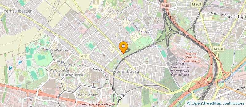 localisation de l'entreprise OLMI  STRASBOURG