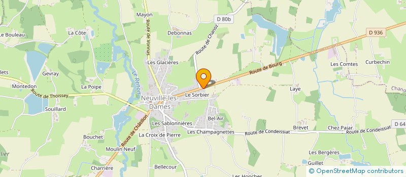 localisation de l'entreprise OLMI COMMUNICATION à DOMPIERRE-SUR-CHALARONNE