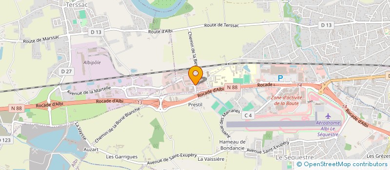 localisation de l'entreprise OLMIERE CONSTRUCTIONS à ALBI