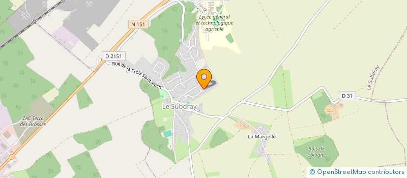 localisation de l'entreprise OLN  LE SUBDRAY