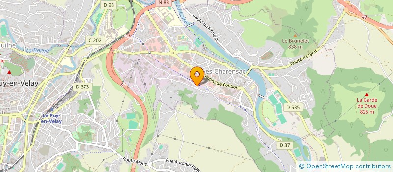 localisation de l'entreprise OLNE  BRIVES-CHARENSAC