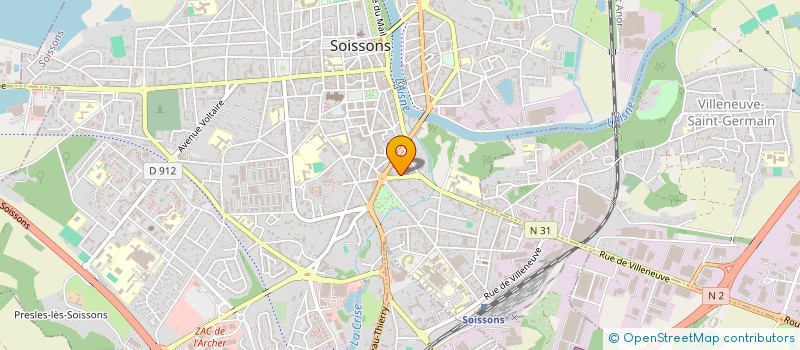 localisation de l'entreprise OLNIDA à SOISSONS