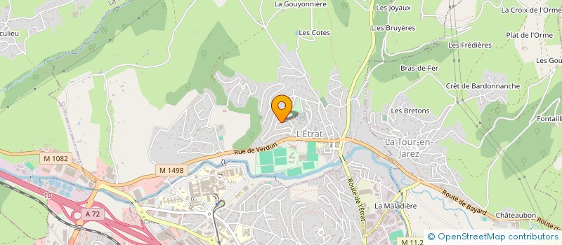 localisation de l'entreprise OLORIN  L'ETRAT