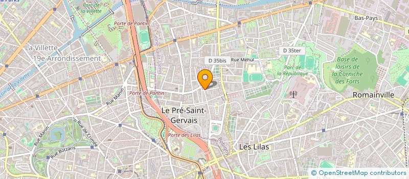 localisation de l'entreprise OLP  DRANCY