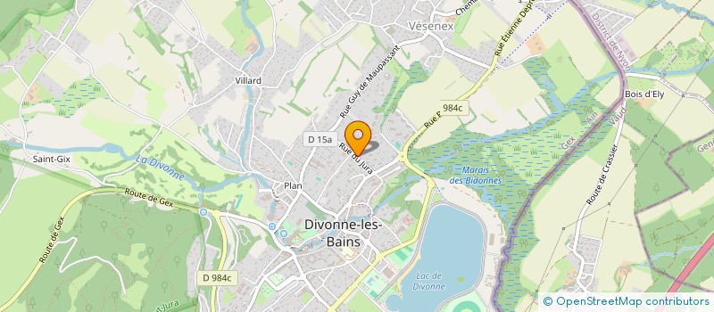 localisation de l'entreprise OLPAMACA à DIVONNE-LES-BAINS