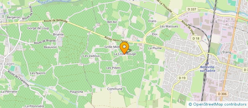 localisation de l'entreprise OLPHEO à BELLEVILLE-EN-BEAUJOLAIS