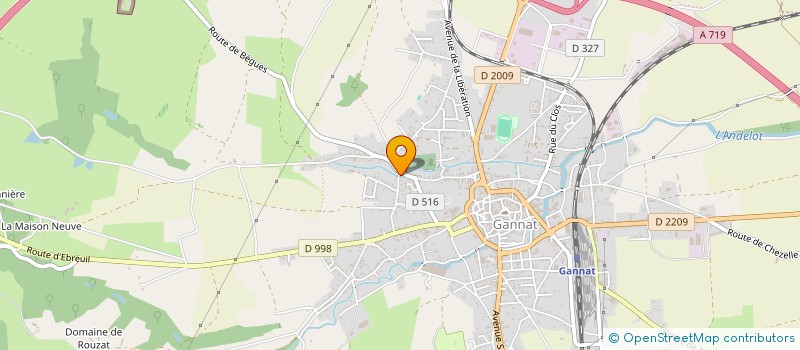 localisation de l'entreprise OLPHY à GANNAT