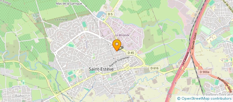 localisation de l'entreprise OLPI MEDITERRANEE  SAINT-ESTEVE