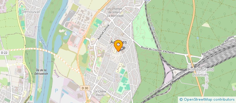 localisation de l'entreprise OLREA SAS  ACHERES