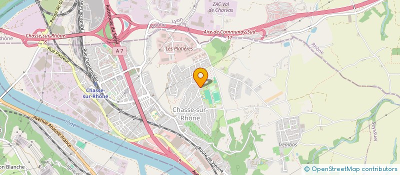 localisation de l'entreprise OLRY ARAVIS  CHASSE-SUR-RHONE