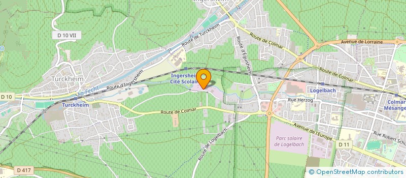 localisation de l'entreprise OLRY CLOISONS à TURCKHEIM