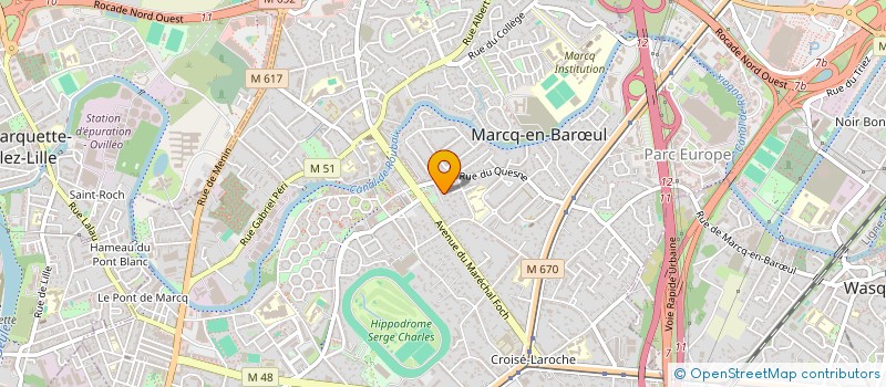 localisation de l'entreprise OLS à MARCQ-EN-BARŒUL