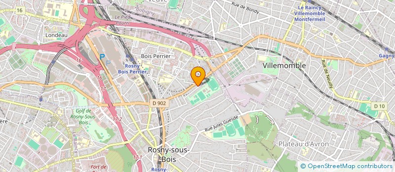 localisation de l'entreprise OLS BATI PRO à ROSNY-SOUS-BOIS