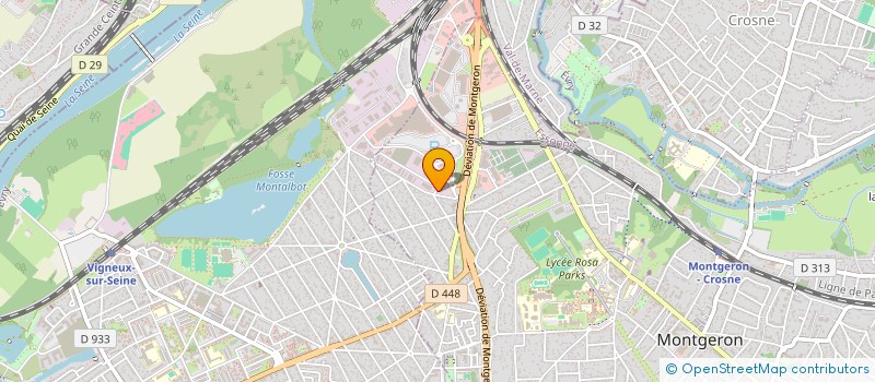 localisation de l'entreprise OLS CARROSSERIE  MONTGERON