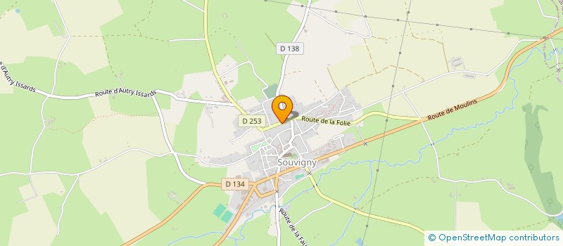 localisation de l'entreprise OLS RENOVATION à SOUVIGNY