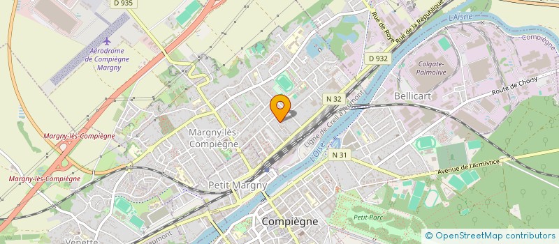 localisation de l'entreprise OLS TRANSPORT  MARGNY-LES-COMPIEGNE