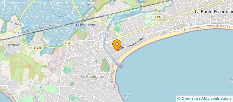 localisation de l'entreprise OLSI  LA BAULE-ESCOUBLAC