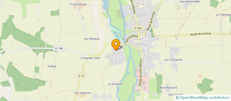 localisation de l'entreprise OLSO à CHARNY OREE DE PUISAYE